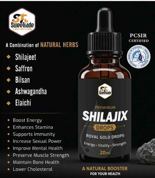 Premium SHILAJIX (Salajeet) Drops – 20ml